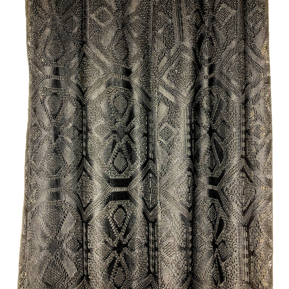 ULTRA DRESS maxi sleeveless lace black dress with fringe at hem. Fully l… - Picture 3 of 10
